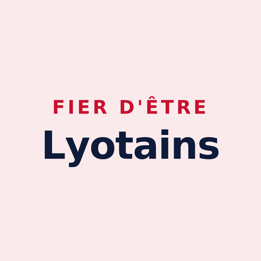 Magnet « Fier d'être Lyotains » — design pour Saint-Lyé