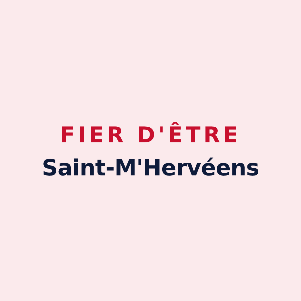Magnet « Fier d'être Saint-M'Hervéens » — design pour Saint-M'Hervé