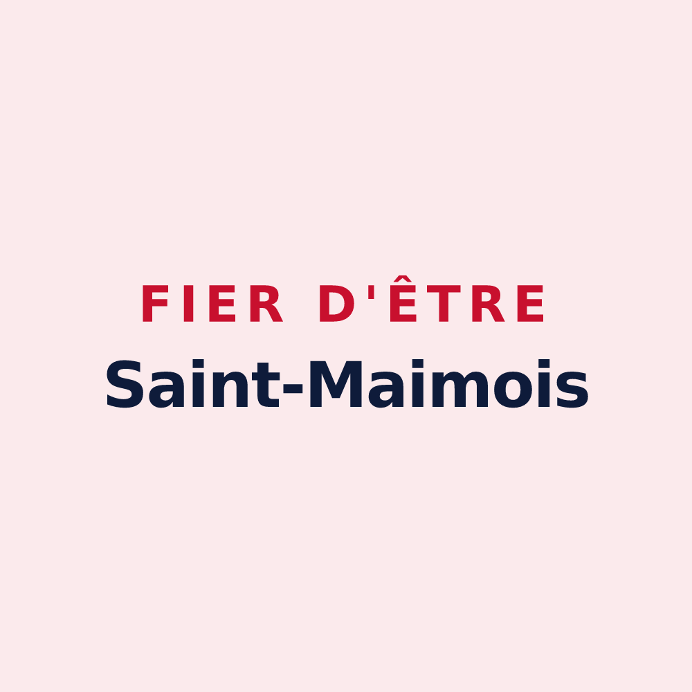 Magnet « Fier d'être Saint-Maimois » — design pour Saint-Maime