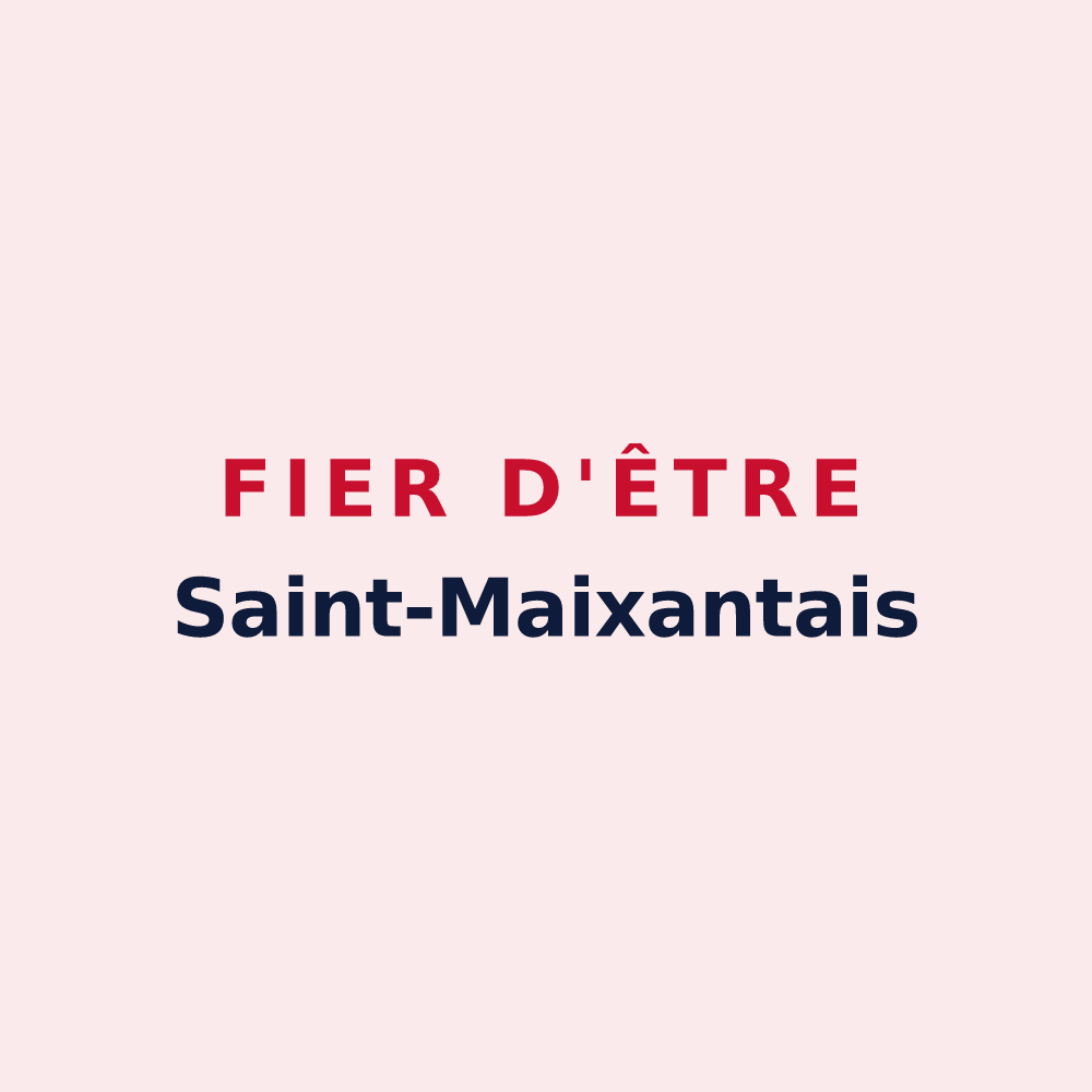 Magnet « Fier d'être Saint-Maixantais » — design pour Saint-Maixant