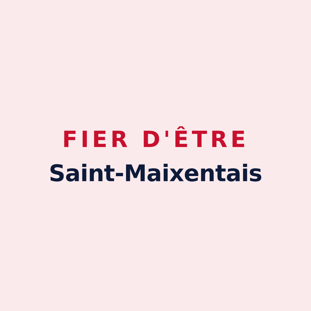 Magnet « Fier d'être Saint-Maixentais » — design pour Saint-Maixent-sur-Vie