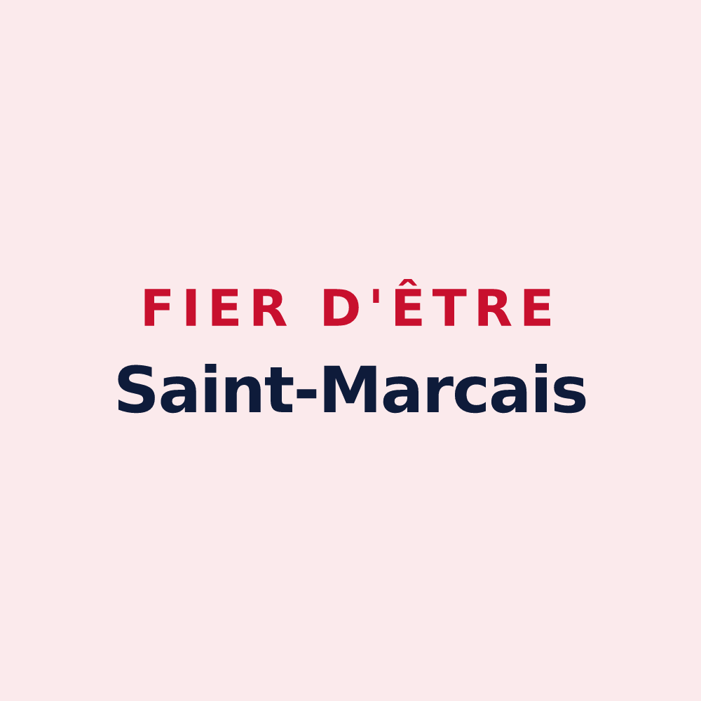 Magnet « Fier d'être Saint-Marcais » — design pour Saint-Marc-Jaumegarde