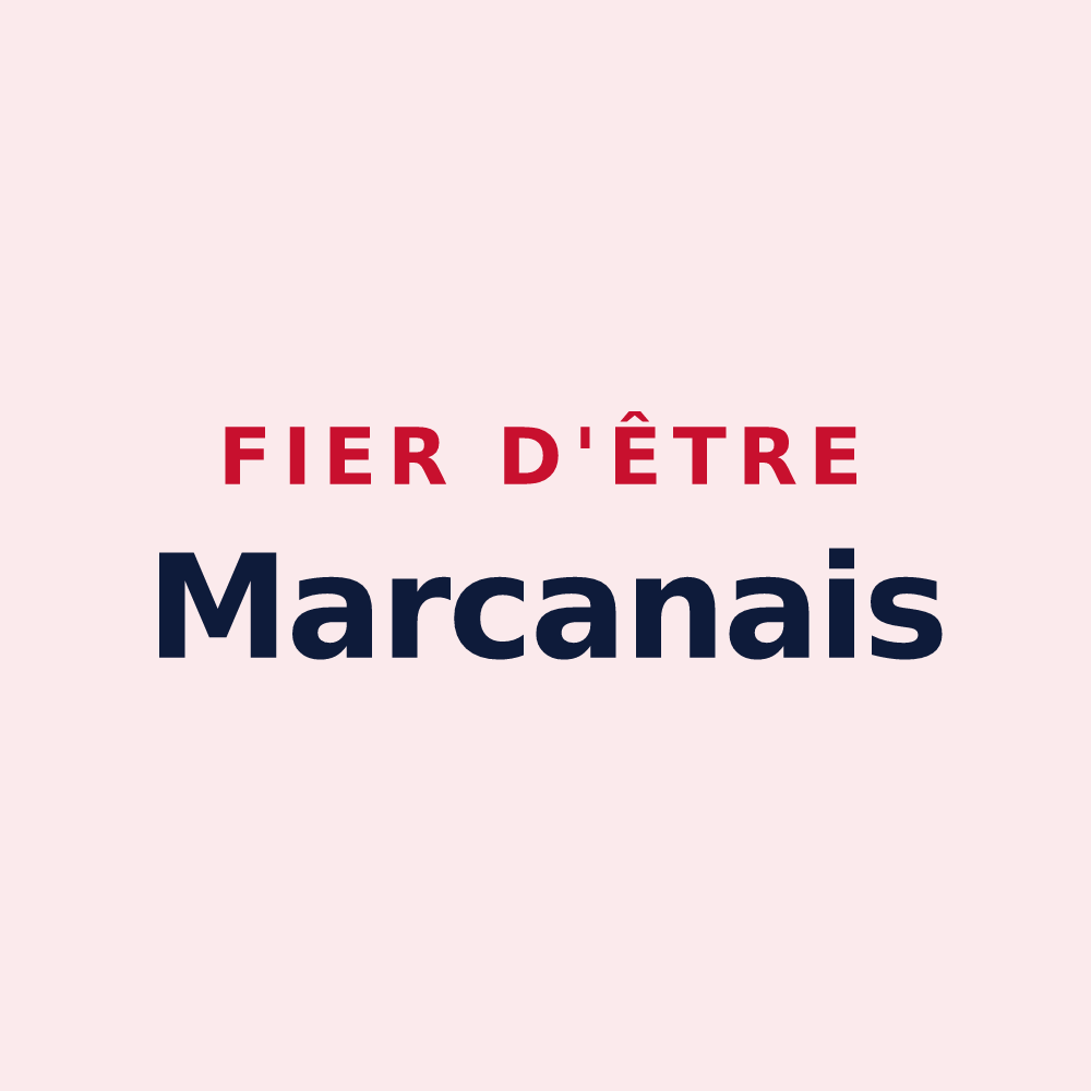 Magnet « Fier d'être Marcanais » — design pour Saint-Marcan