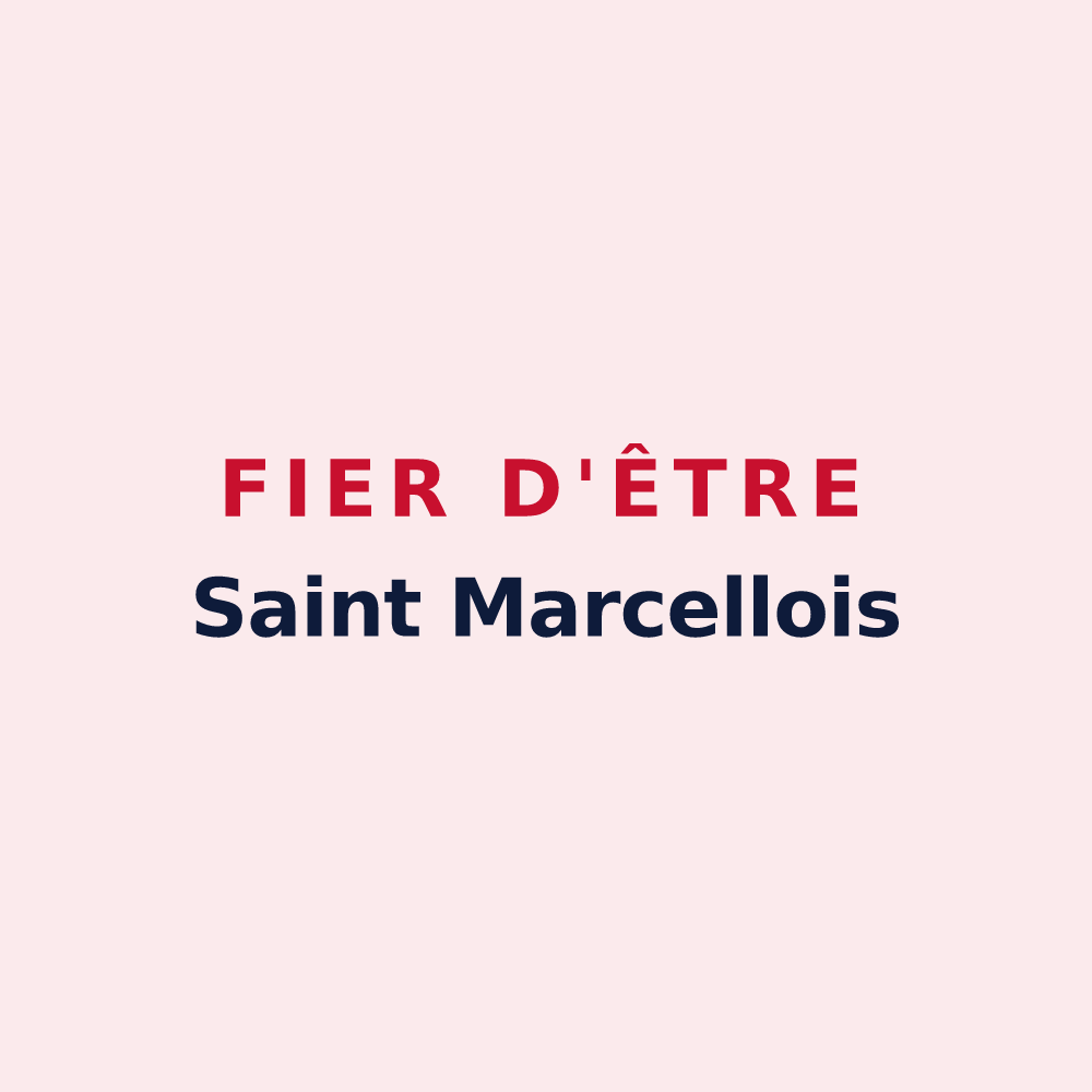Magnet « Fier d'être Saint Marcellois » — design pour Saint-Marcel