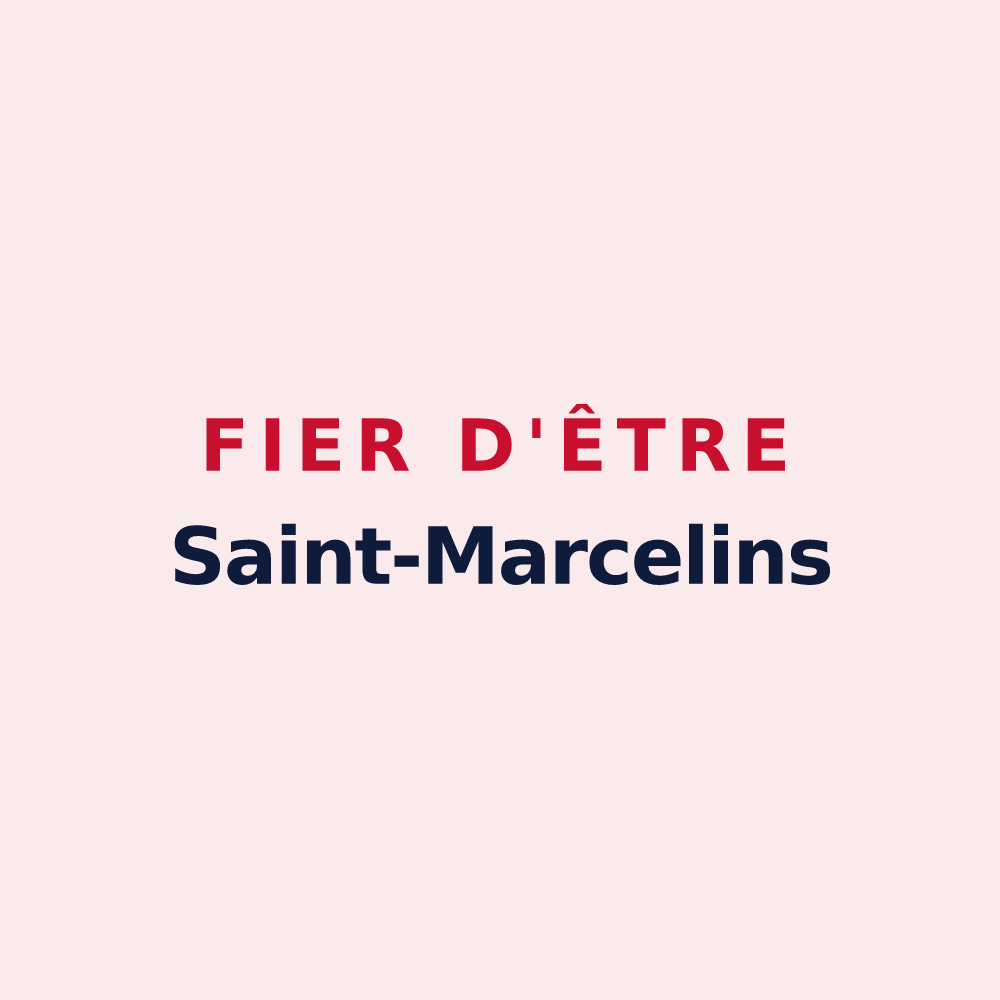 Magnet « Fier d'être Saint-Marcelins » — design pour Saint-Marcel