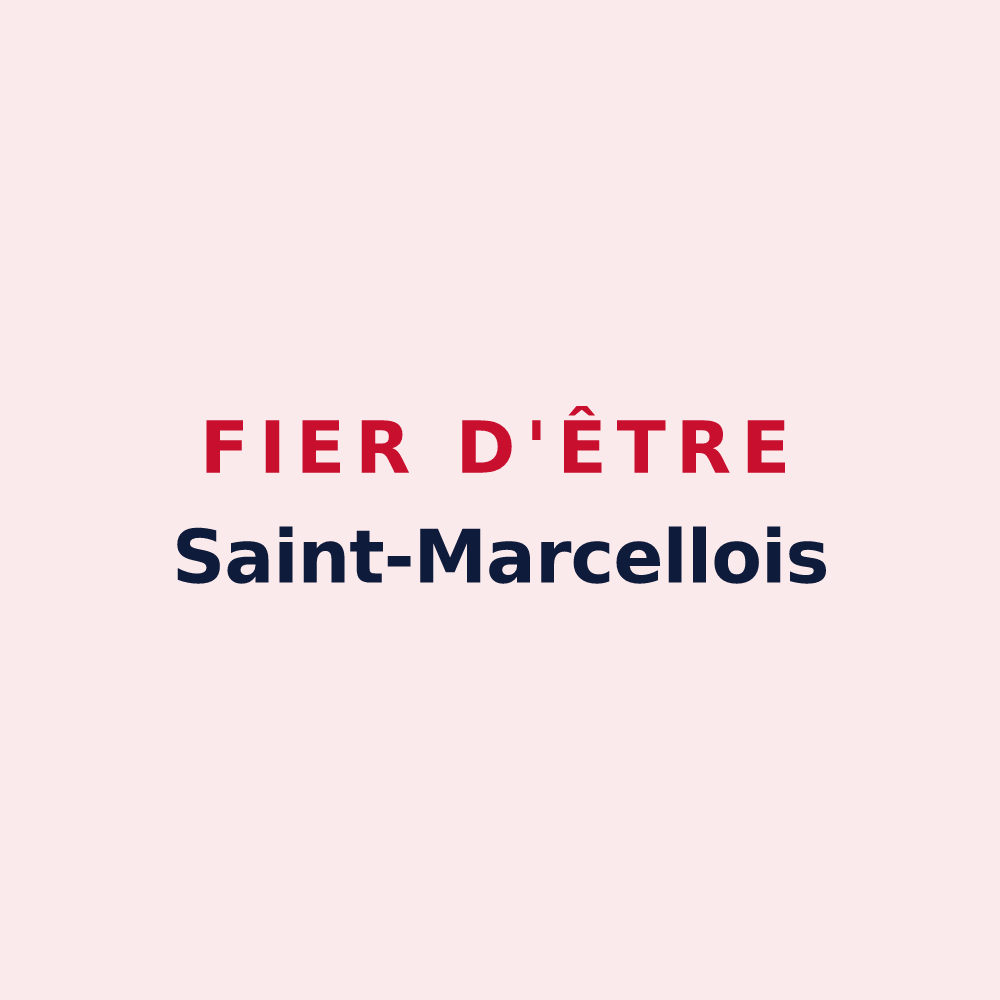 Magnet « Fier d'être Saint-Marcellois » — design pour Saint-Marcel-de-Careiret