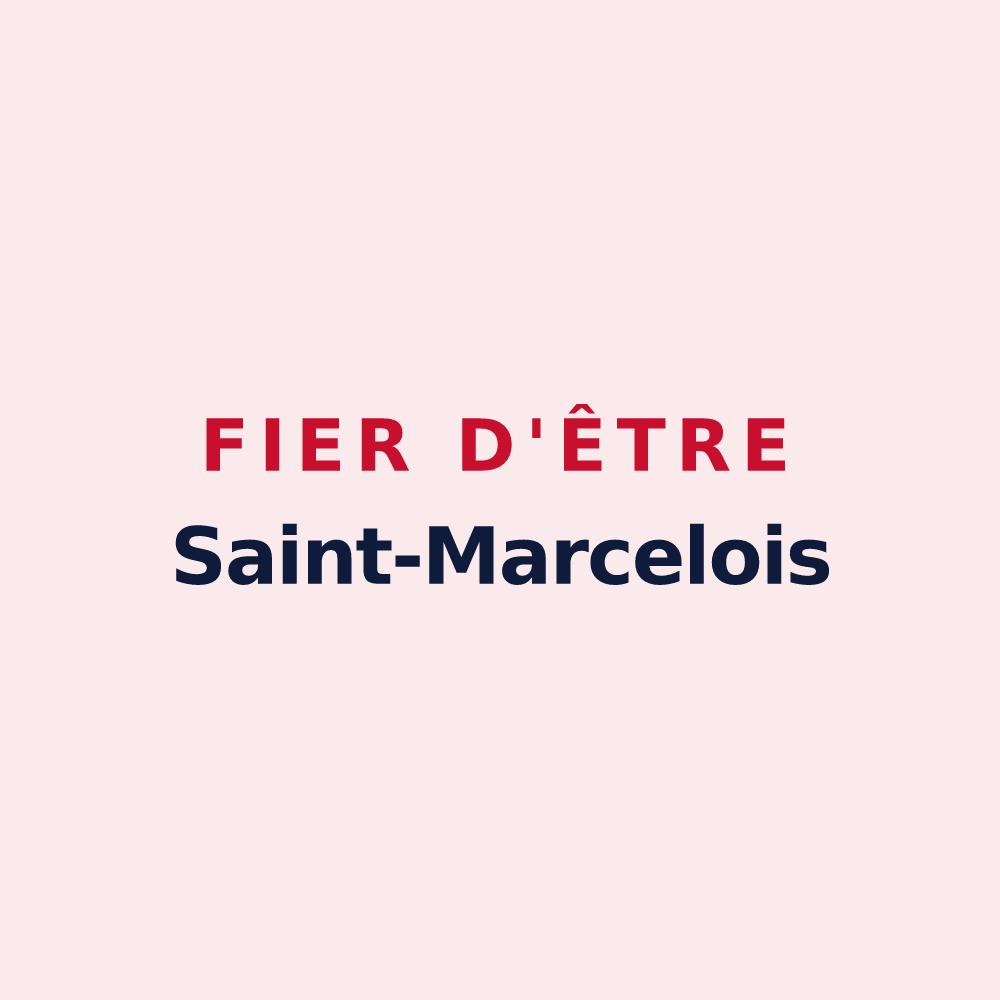 Magnet « Fier d'être Saint-Marcelois » — design pour Saint-Marcel-du-Périgord