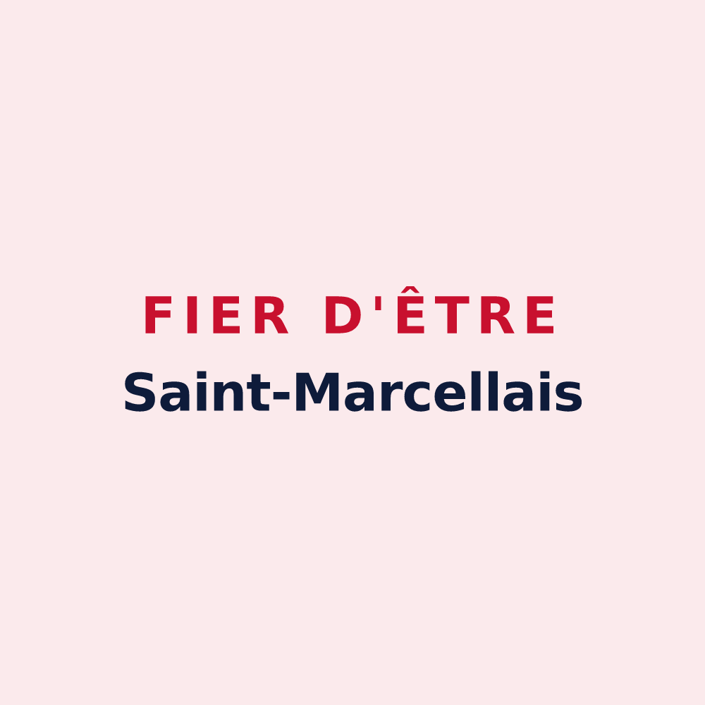 Magnet « Fier d'être Saint-Marcellais » — design pour Saint-Marcel-en-Murat