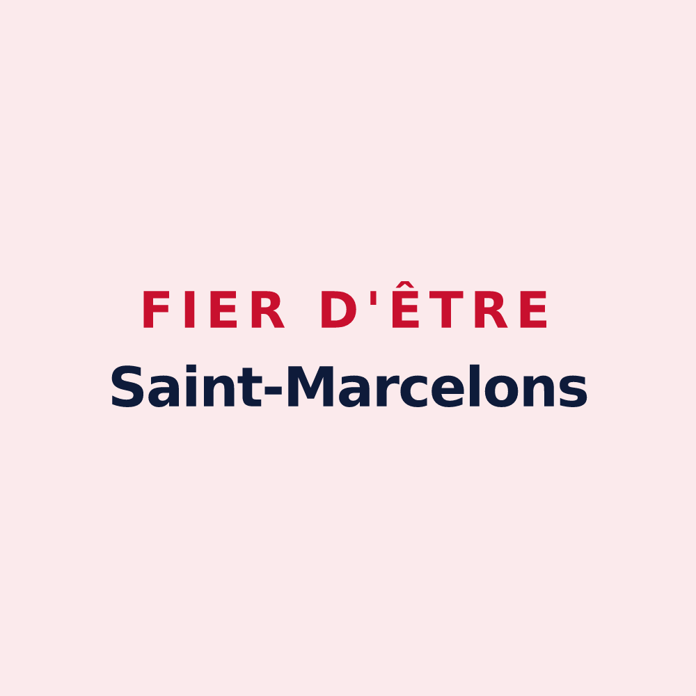 Magnet « Fier d'être Saint-Marcelons » — design pour Saint-Marcel-lès-Annonay