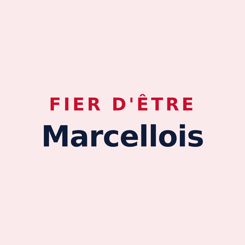 Magnet « Fier d'être Marcellois » — design pour Saint-Marcel-Paulel