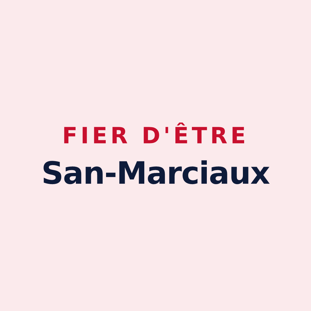 Magnet « Fier d'être San-Marciaux » — design pour Saint-Marcel