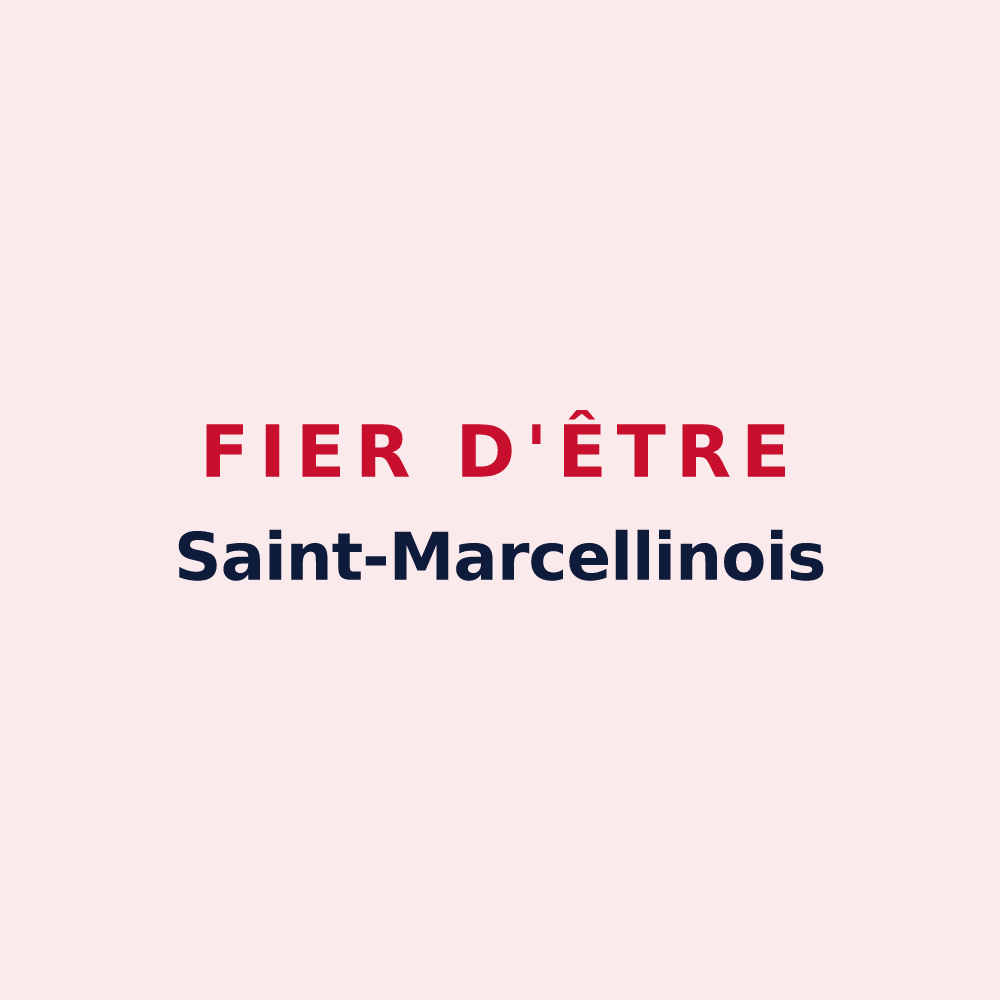 Magnet « Fier d'être Saint-Marcellinois » — design pour Saint-Marcellin