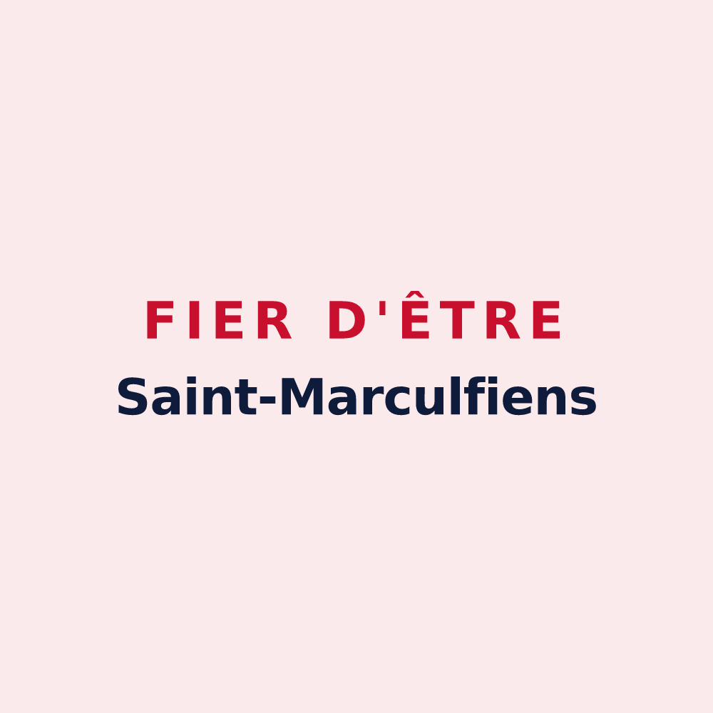 Magnet « Fier d'être Saint-Marculfiens » — design pour Saint-Marcouf