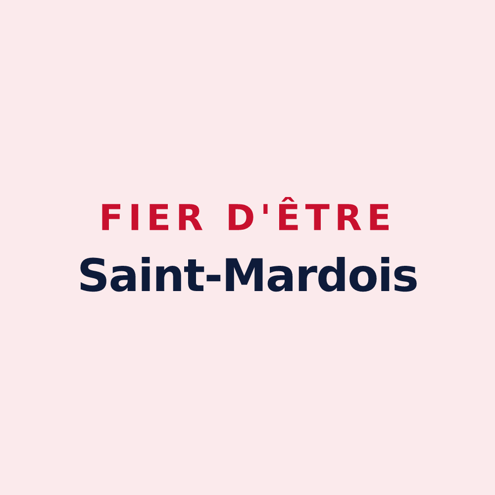 Magnet « Fier d'être Saint-Mardois » — design pour Saint-Mard