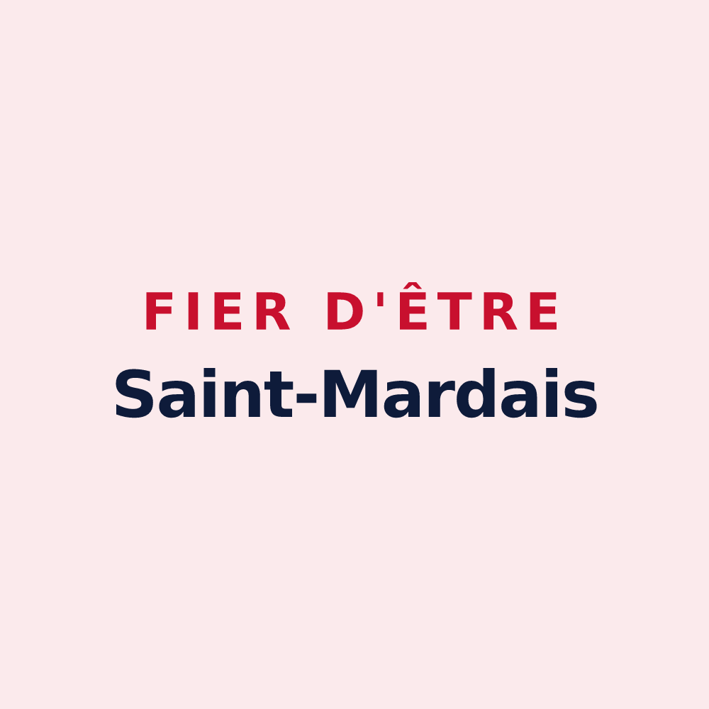 Magnet « Fier d'être Saint-Mardais » — design pour Saint-Mard-de-Réno