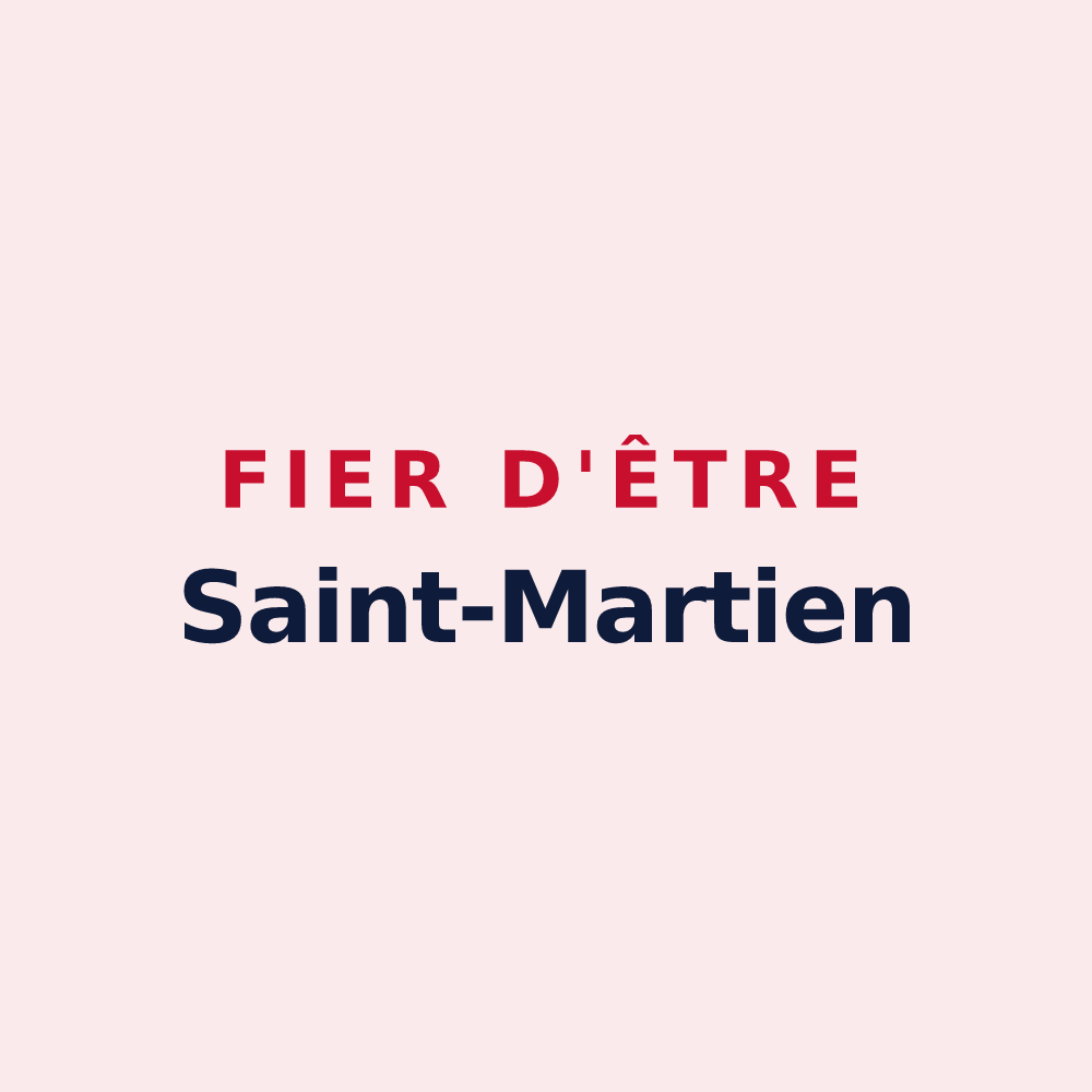 Magnet « Fier d'être Saint-Martien » — design pour Saint-Mars-d'Outillé