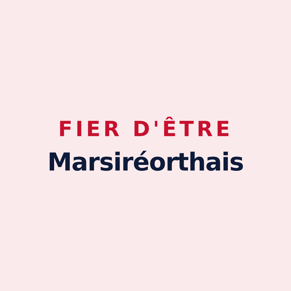 Magnet « Fier d'être Marsiréorthais » — design pour Saint-Mars-la-Réorthe