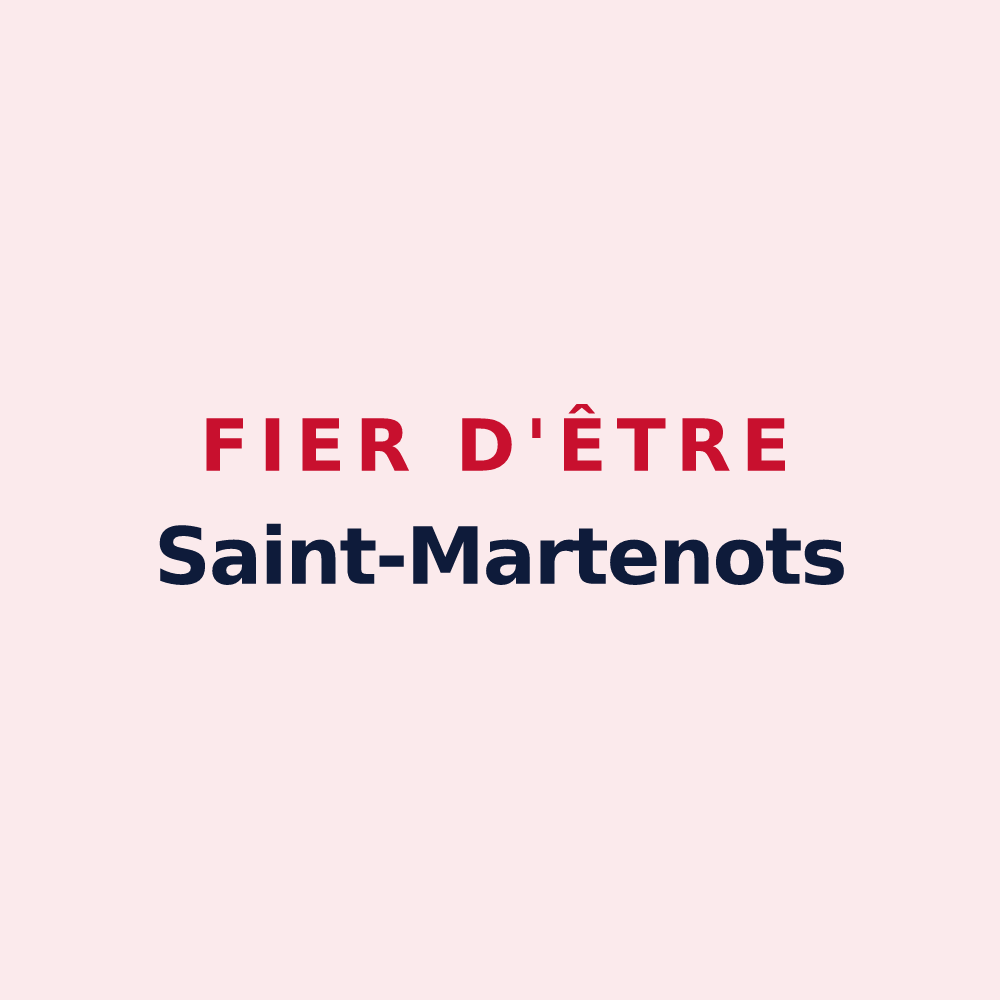 Magnet « Fier d'être Saint-Martenots » — design pour Saint-Martin-d'Arc