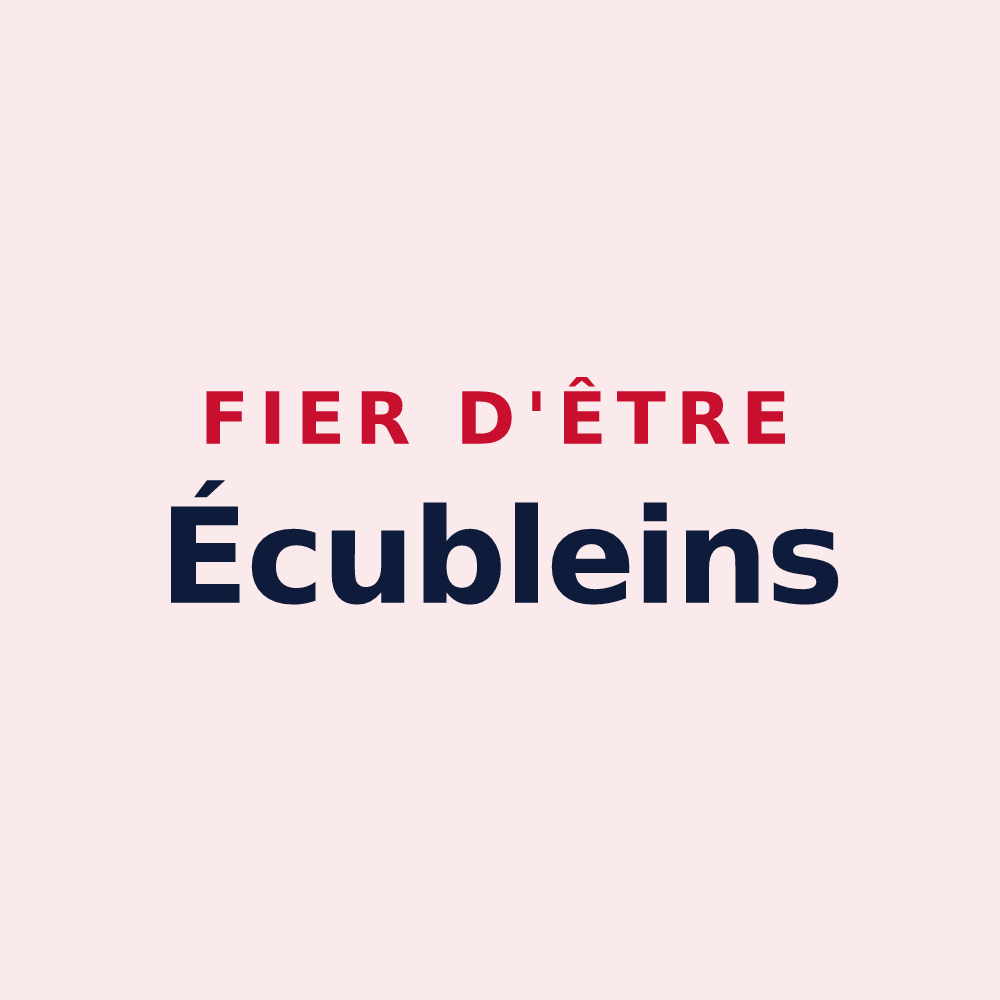 Magnet « Fier d'être Écubleins » — design pour Saint-Martin-d'Écublei
