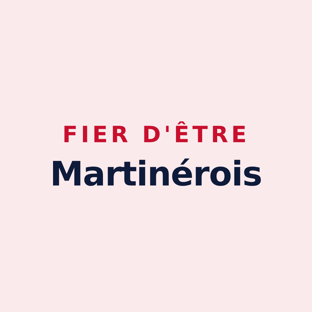 Magnet « Fier d'être Martinérois » — design pour Saint-Martin-d'Hères