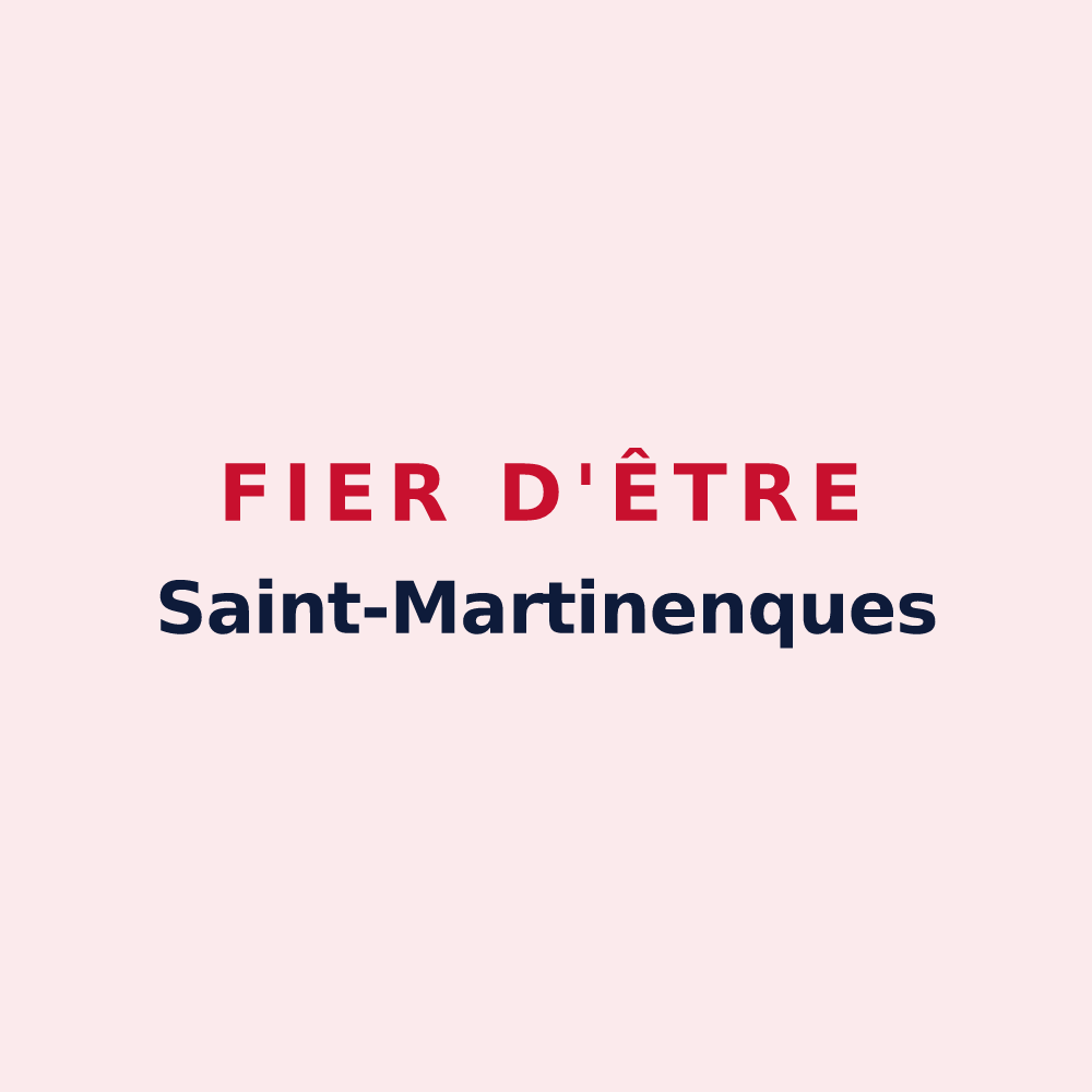 Magnet « Fier d'être Saint-Martinenques » — design pour Saint-Martin-de-Boubaux