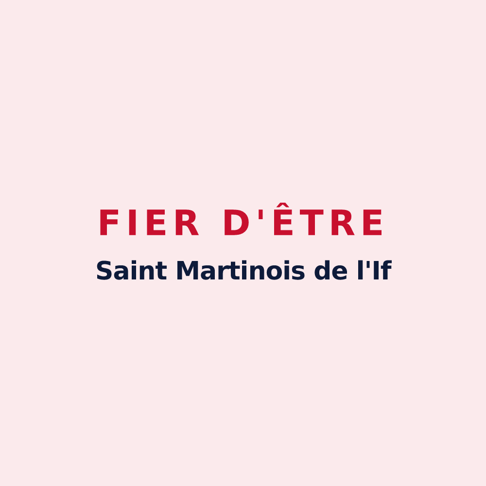 Magnet « Fier d'être Saint Martinois de l'If » — design pour Saint Martin de l'If