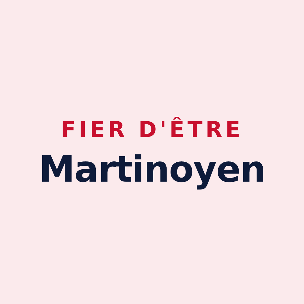 Magnet « Fier d'être Martinoyen » — design pour Saint-Martin-des-Noyers