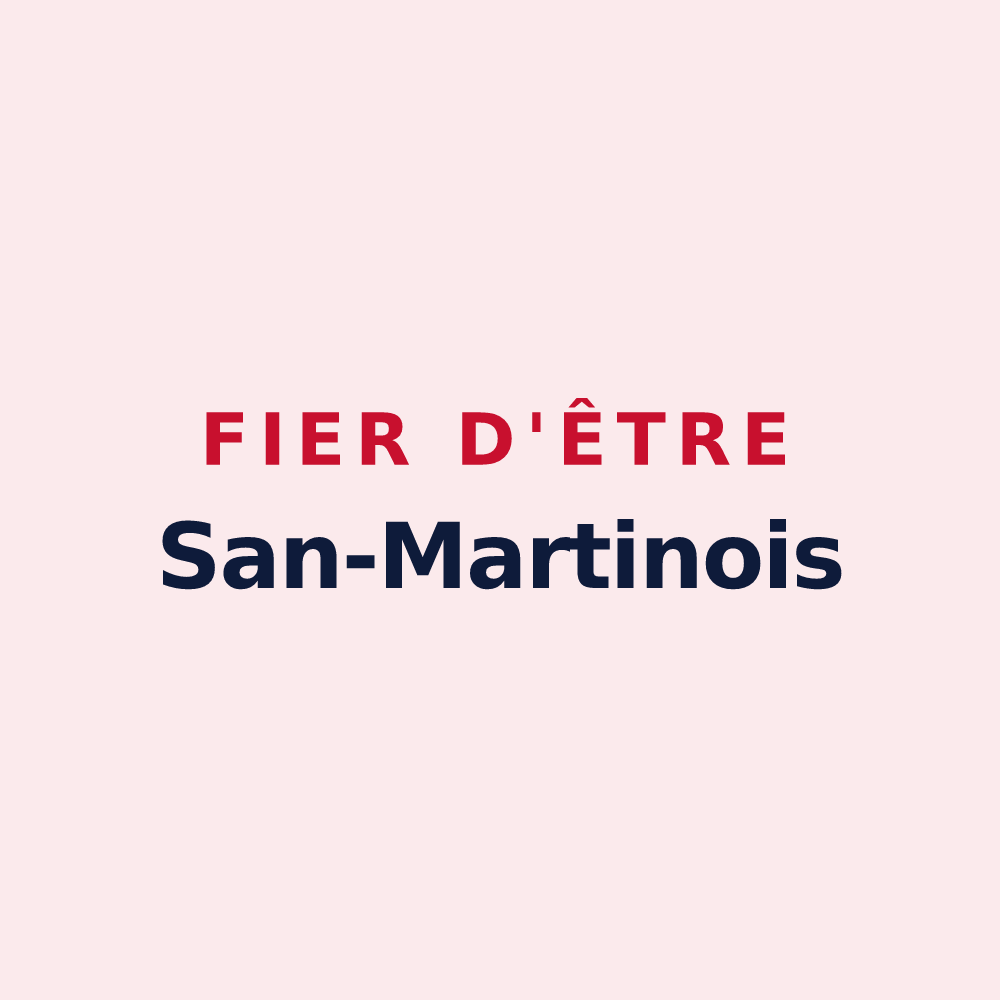 Magnet « Fier d'être San-Martinois » — design pour Saint-Martin-du-Frêne
