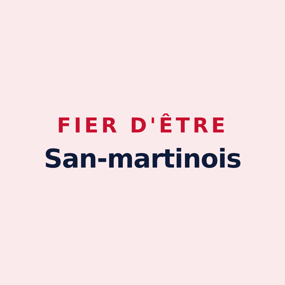 Magnet « Fier d'être San-martinois » — design pour Saint-Martin-en-Bière
