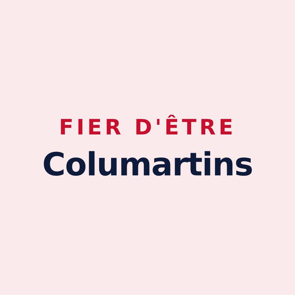 Magnet « Fier d'être Columartins » — design pour Saint-Martin-le-Colonel