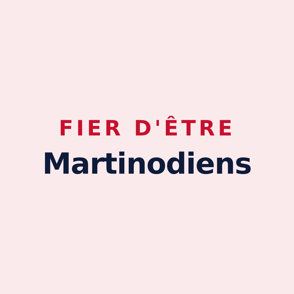 Magnet « Fier d'être Martinodiens » — design pour Saint-Martin-le-Nœud