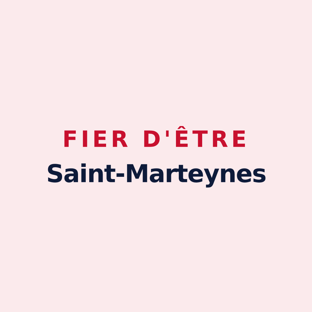 Magnet « Fier d'être Saint-Marteynes » — design pour Saint-Martin-lès-Seyne