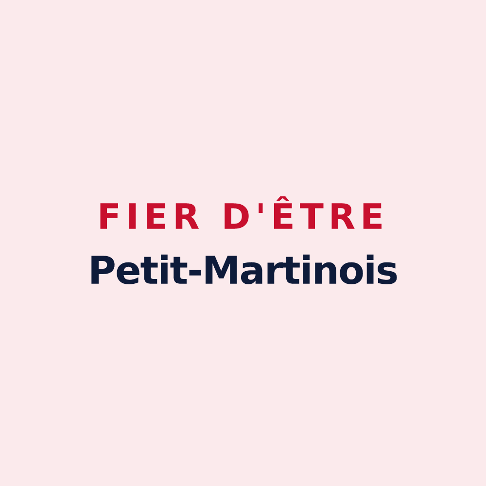 Magnet « Fier d'être Petit-Martinois » — design pour Saint-Martin-Petit