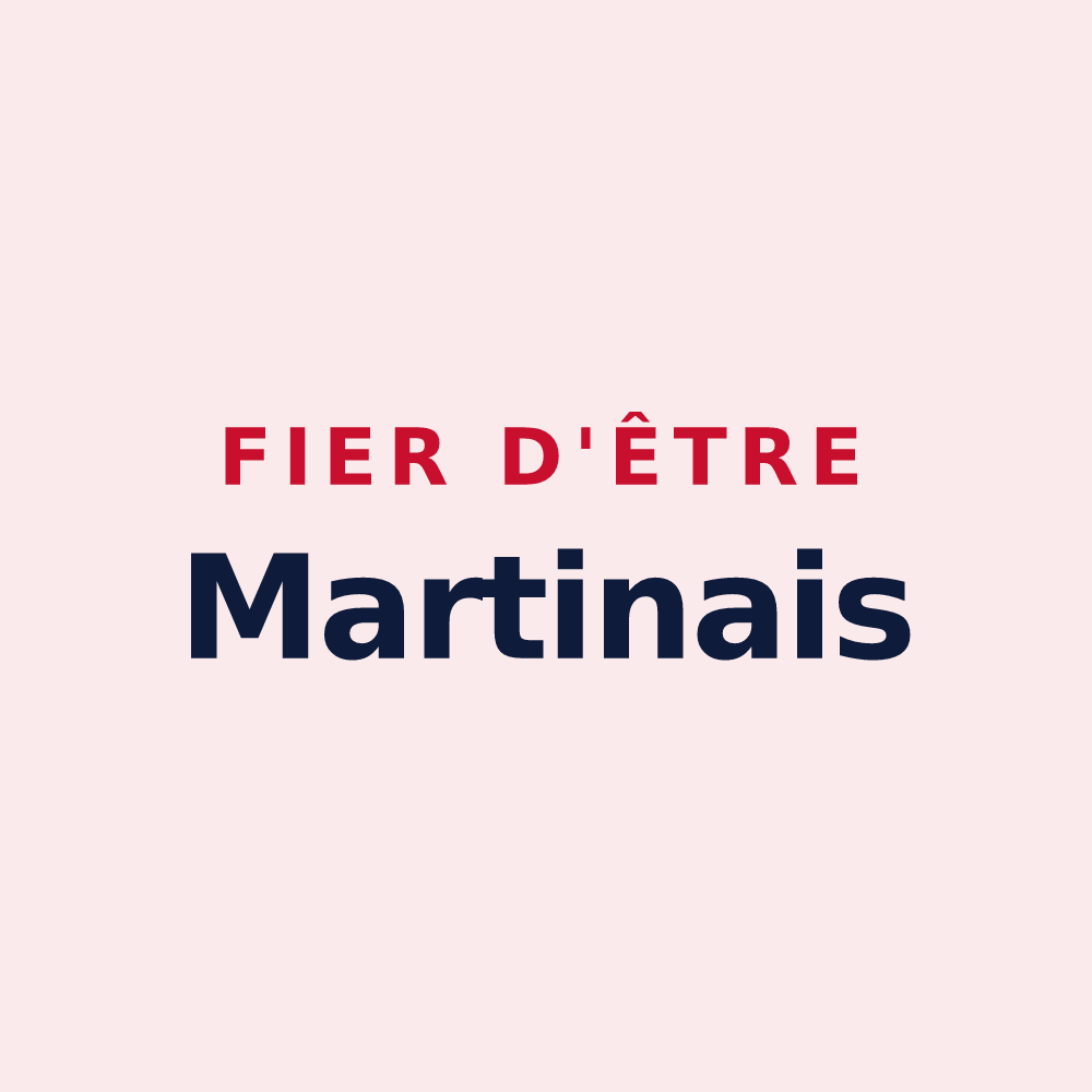 Magnet « Fier d'être Martinais » — design pour Saint-Martin-sur-Oust
