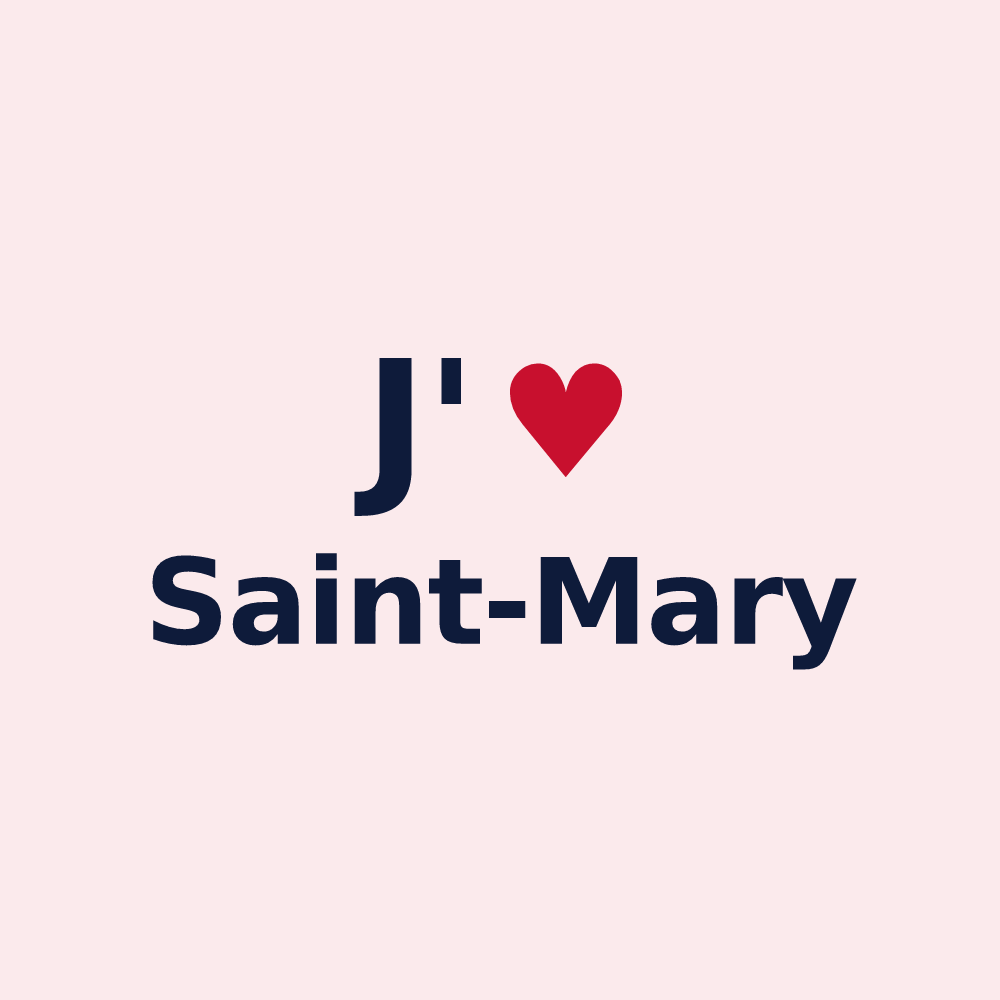 Magnet personnalisé Saint-Mary — design J'aime Saint-Mary