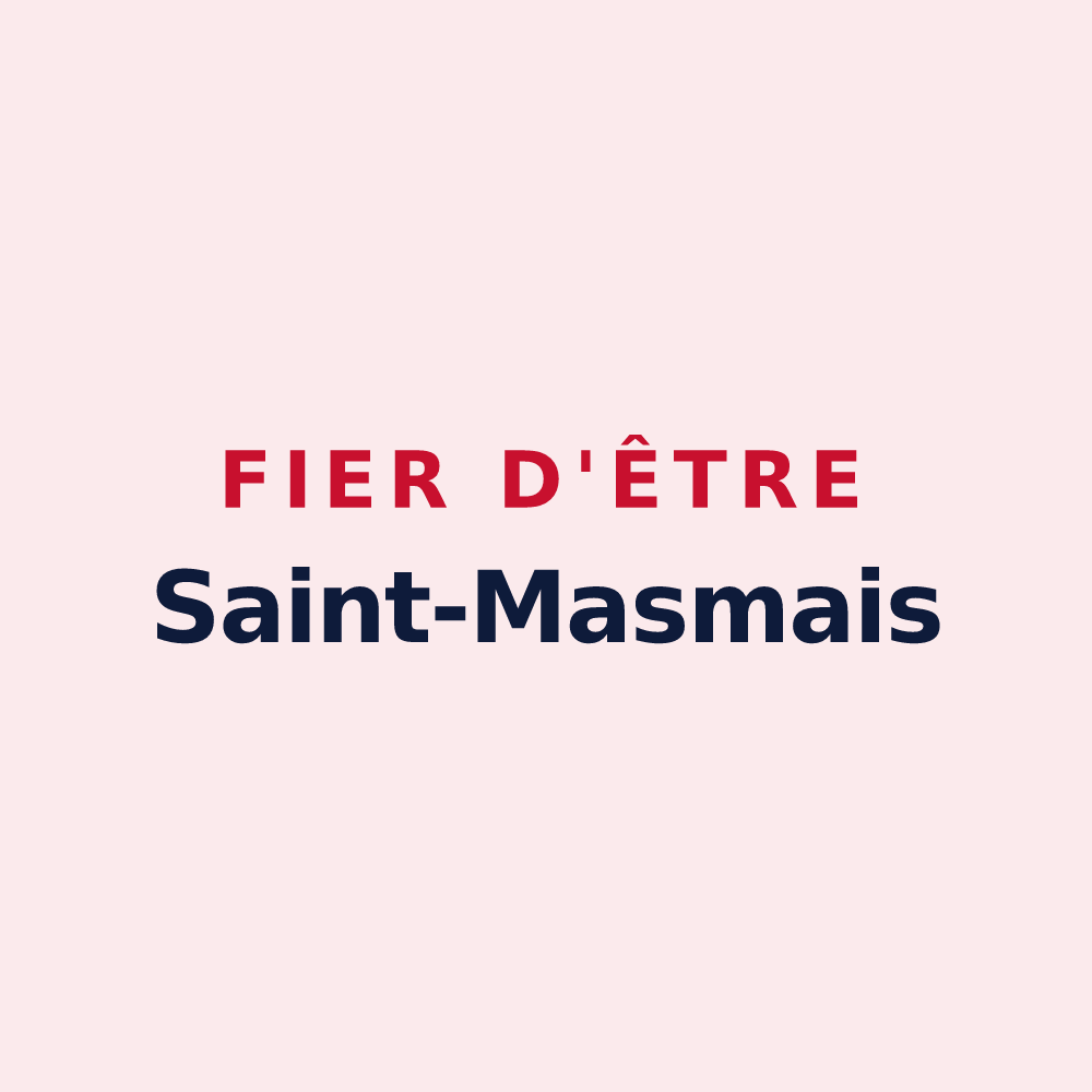 Magnet « Fier d'être Saint-Masmais » — design pour Saint-Masmes