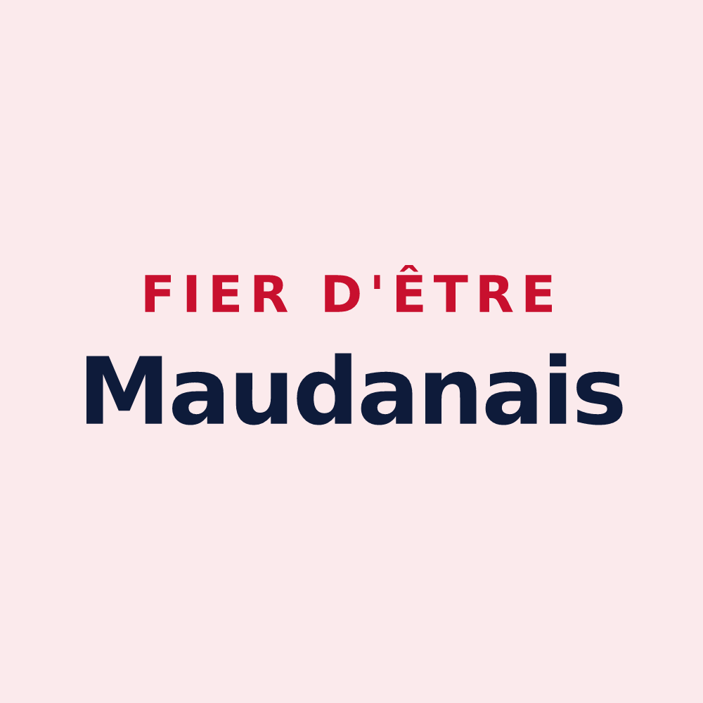Magnet « Fier d'être Maudanais » — design pour Saint-Maudan