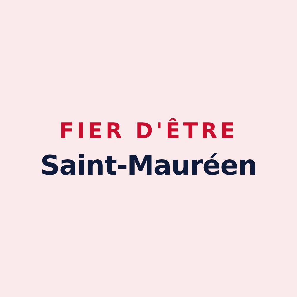 Magnet « Fier d'être Saint-Mauréen » — design pour Saint-Maur-des-Bois
