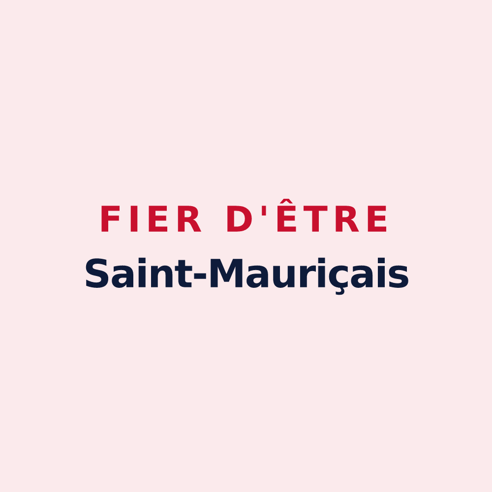 Magnet « Fier d'être Saint-Mauriçais » — design pour Saint-Maurice-d'Ételan