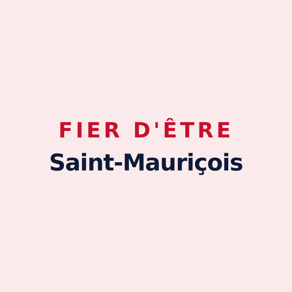 Magnet « Fier d'être Saint-Mauriçois » — design pour Saint-Maurice-de-Lestapel
