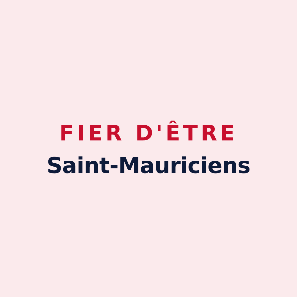 Magnet « Fier d'être Saint-Mauriciens » — design pour Saint-Maurice-sur-Eygues