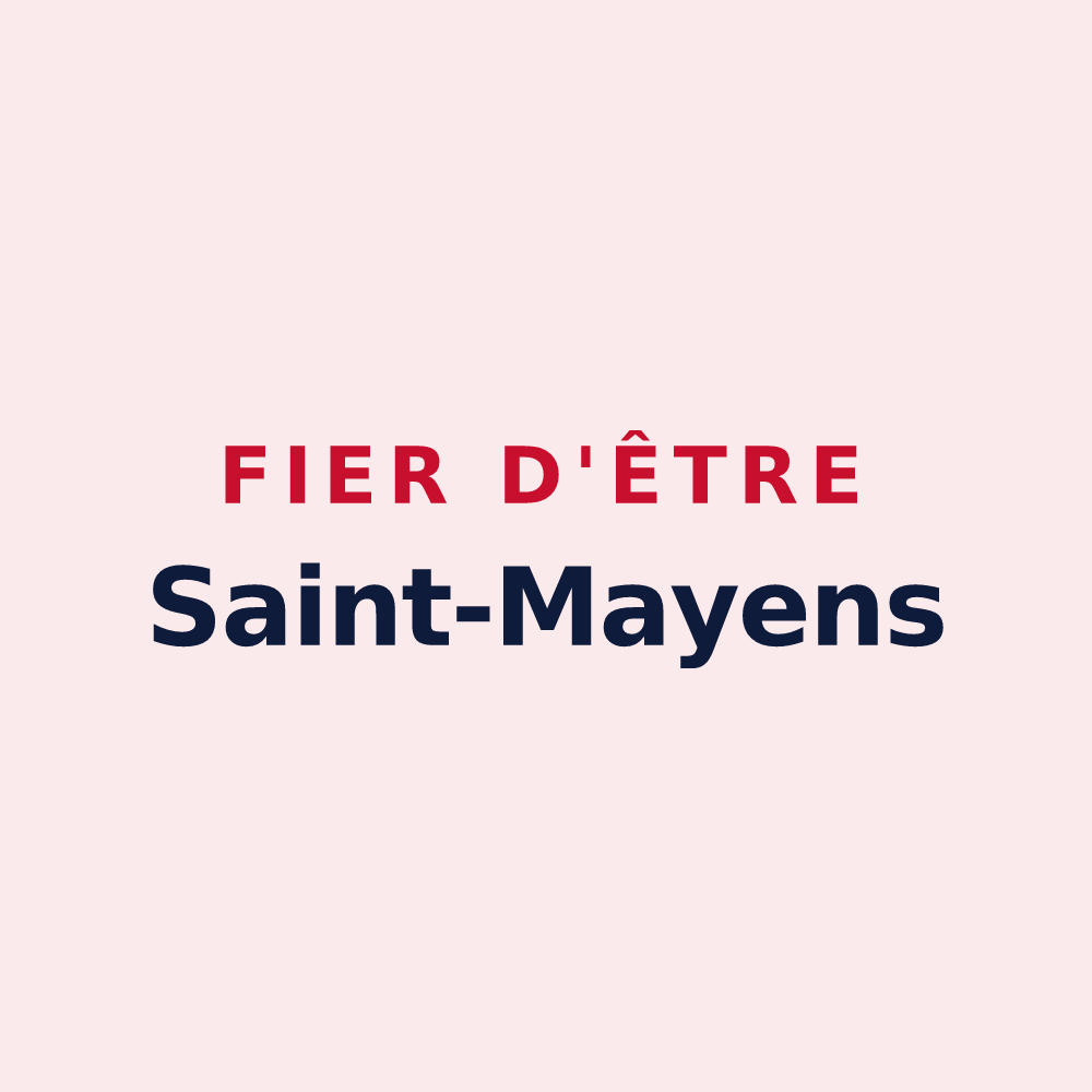 Magnet « Fier d'être Saint-Mayens » — design pour Saint-May