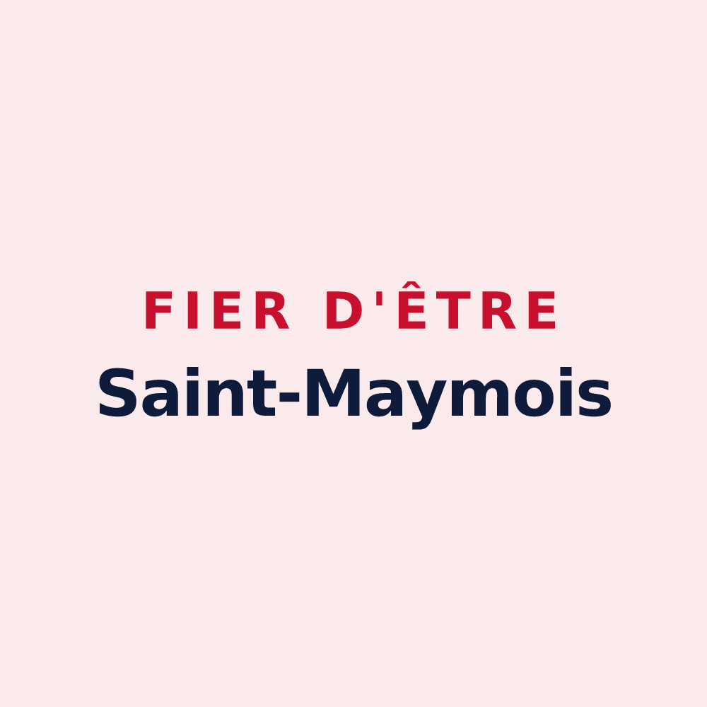 Magnet « Fier d'être Saint-Maymois » — design pour Saint-Mayme-de-Péreyrol