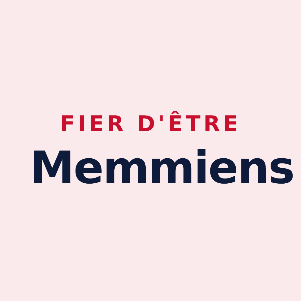 Magnet « Fier d'être Memmiens » — design pour Saint-Menge