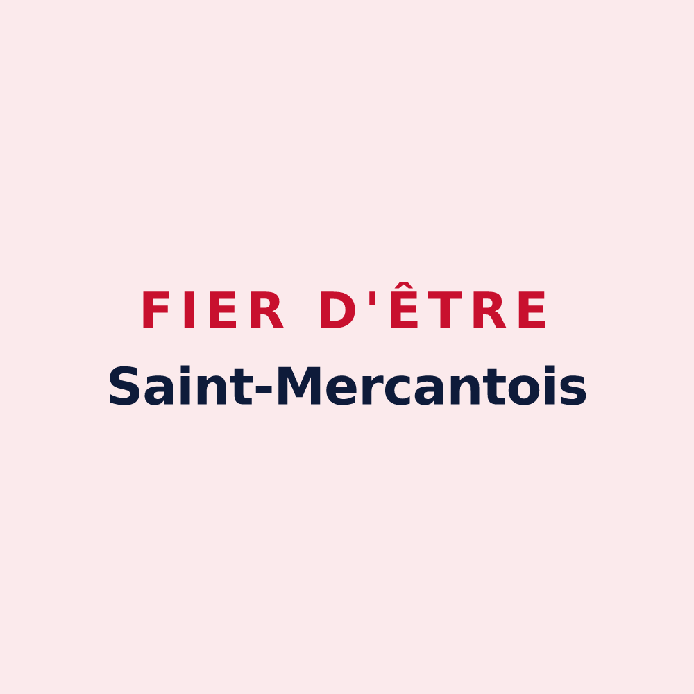 Magnet « Fier d'être Saint-Mercantois » — design pour Saint-Merd-les-Oussines
