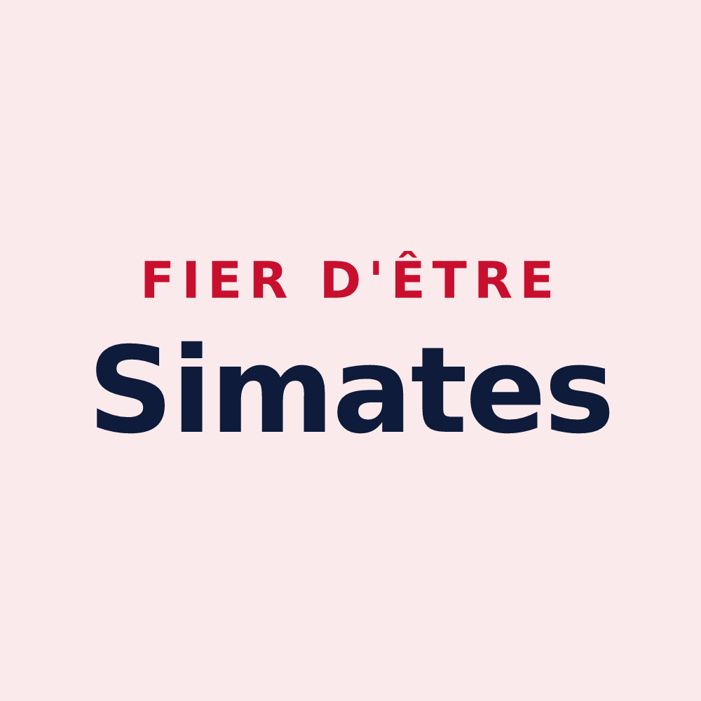 Magnet « Fier d'être Simates » — design pour Saint-Mesmin