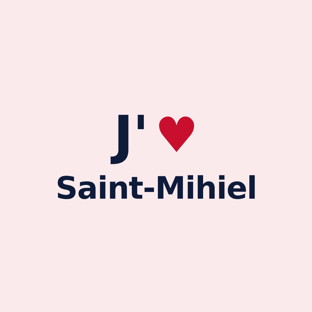 Magnet personnalisé Saint-Mihiel — design J'aime Saint-Mihiel