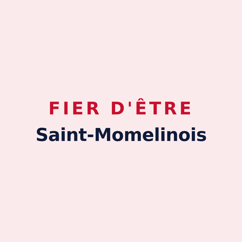 Magnet « Fier d'être Saint-Momelinois » — design pour Saint-Momelin