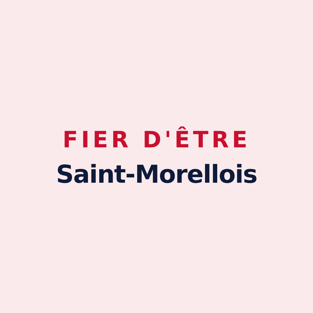 Magnet « Fier d'être Saint-Morellois » — design pour Saint-Morel