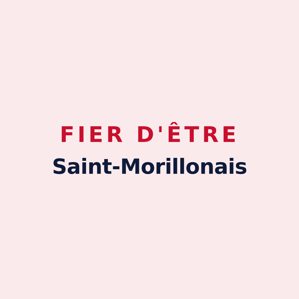Magnet « Fier d'être Saint-Morillonais » — design pour Saint-Morillon